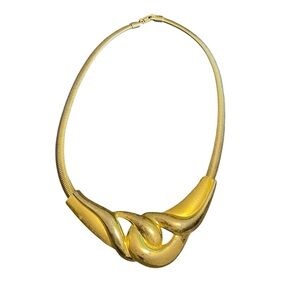 Sleek Gold-Tone Necklace